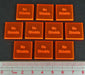 LITKO No Shields Tokens, Fluorescent Orange (10)-Tokens-LITKO Game Accessories