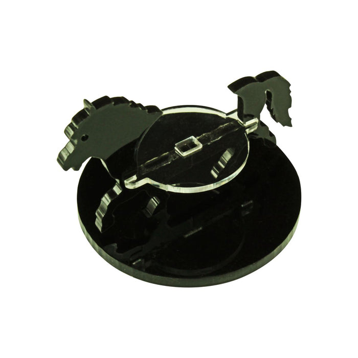 LITKO Pony Character Mount with 50mm Circular Base, Black-Character Mount-LITKO Game Accessories
