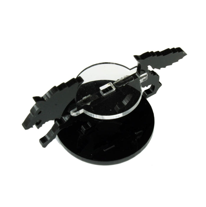 LITKO Wolf Character Mount with 40mm Circular Base, Black-Character Mount-LITKO Game Accessories
