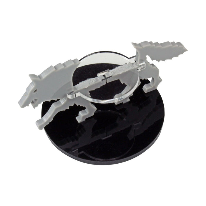LITKO Wolf Character Mount with 50mm Circular Base, Grey-Character Mount-LITKO Game Accessories