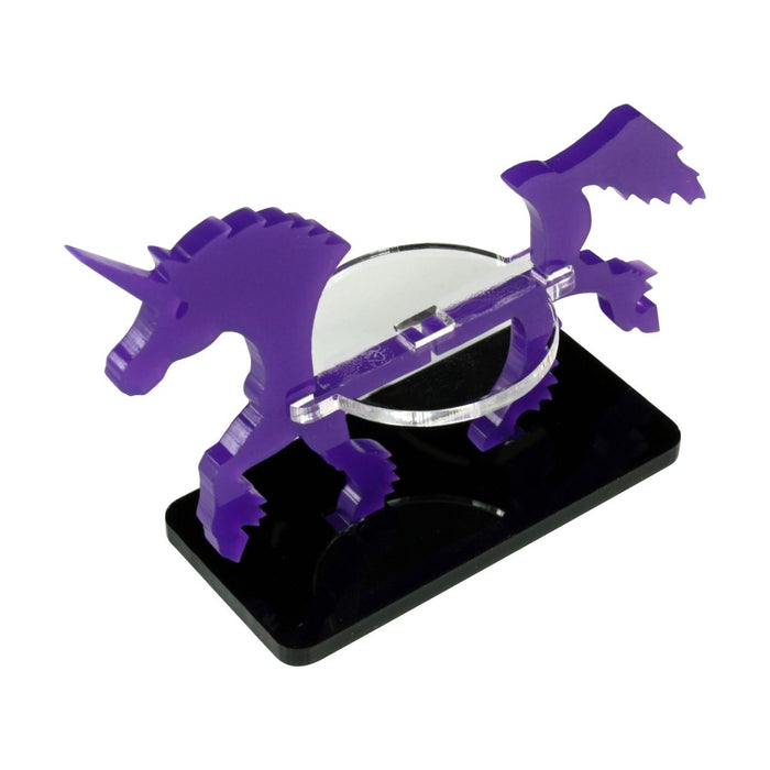 LITKO Unicorn Character Mount with 25x50mm Base, Purple-Character Mount-LITKO Game Accessories