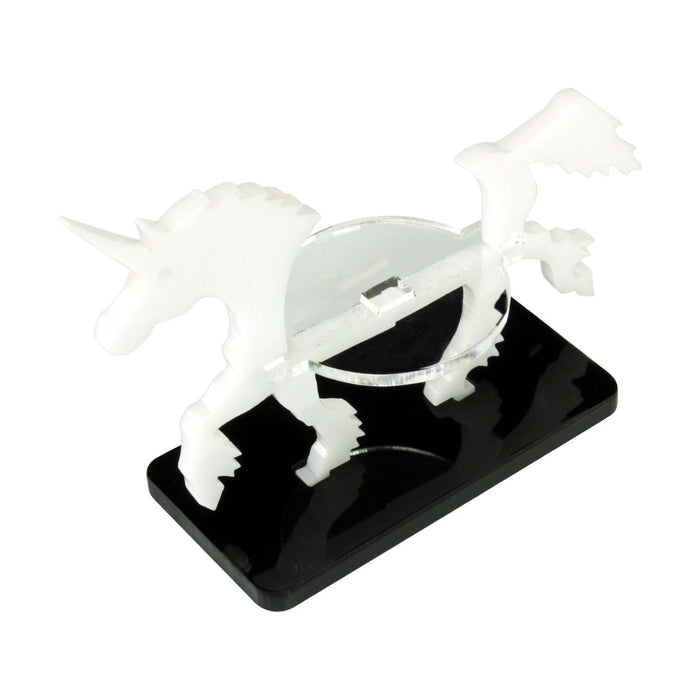 LITKO Unicorn Character Mount with 25x50mm Base, White-Character Mount-LITKO Game Accessories