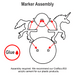 LITKO Unicorn Character Mount with 2-inch Square Base, Purple - LITKO Game Accessories