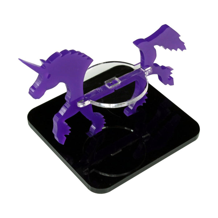 LITKO Unicorn Character Mount with 2-inch Square Base, Purple-Character Mount-LITKO Game Accessories