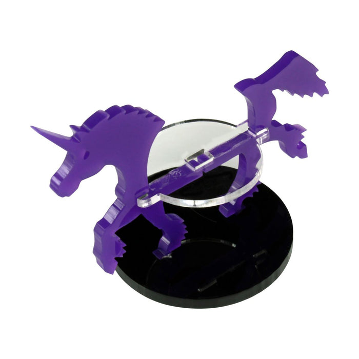 LITKO Unicorn Character Mount with 40mm Circular Base, Purple-Character Mount-LITKO Game Accessories