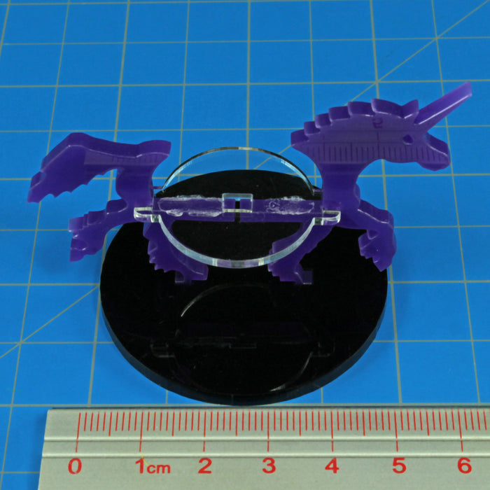 LITKO Unicorn Character Mount with 50mm Circular Base, Purple-Character Mount-LITKO Game Accessories