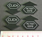 LITKO Net Hacker Click Tokens Compatible with Android: Netrunner, Black (4) - LITKO Game Accessories