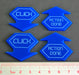 LITKO Net Hacker Click Tokens Compatible with Android: Netrunner, Blue (4)-Tokens-LITKO Game Accessories