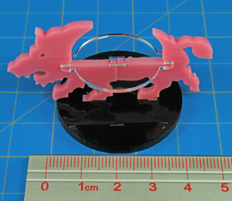 LITKO Boar Character Mount with 40mm Circular Base, Pink-Character Mount-LITKO Game Accessories
