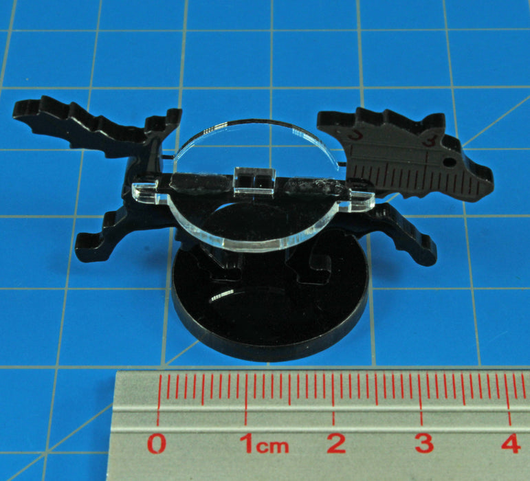 LITKO Small Hound Character Mount with 25mm Circular Base, Black-Character Mount-LITKO Game Accessories