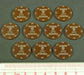 Danger Minefield Token, Brown (10)-Tokens-LITKO Game Accessories