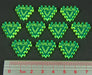 LITKO Net Hacker Virus Tokens, Fluorescent Green (10)-Tokens-LITKO Game Accessories