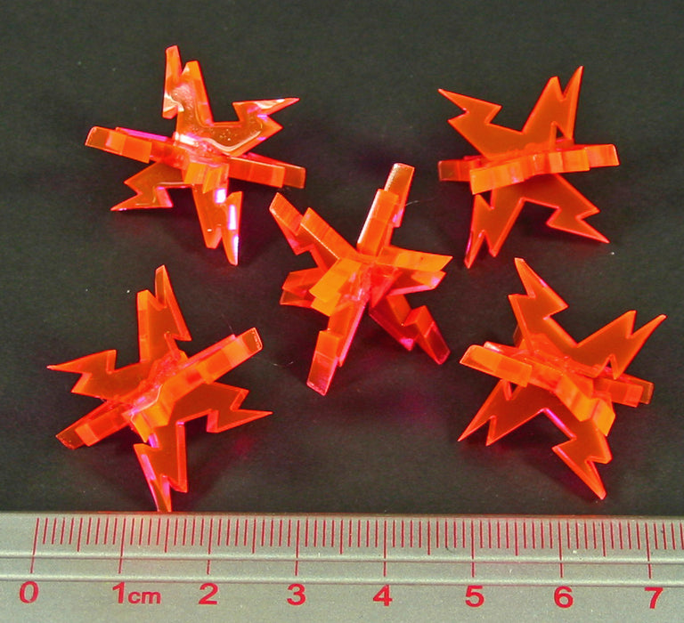 LITKO Space Fighter Ion Markers, Fluorescent Pink (5)-Tokens-LITKO Game Accessories