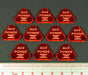 LITKO Space Wing Auxiliary Power Tokens, Fluorescent Amber (10)-Tokens-LITKO Game Accessories