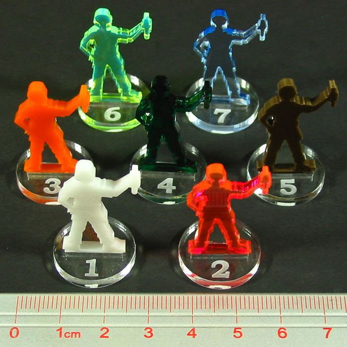LITKO Player Pawn Upgrade Set Compatible with Pandemic (7)-Tokens-LITKO Game Accessories