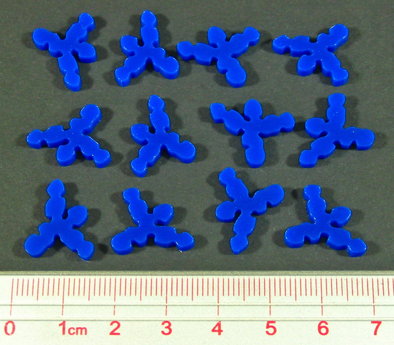 LITKO Bug Virus Tokens, Blue (12)-Tokens-LITKO Game Accessories