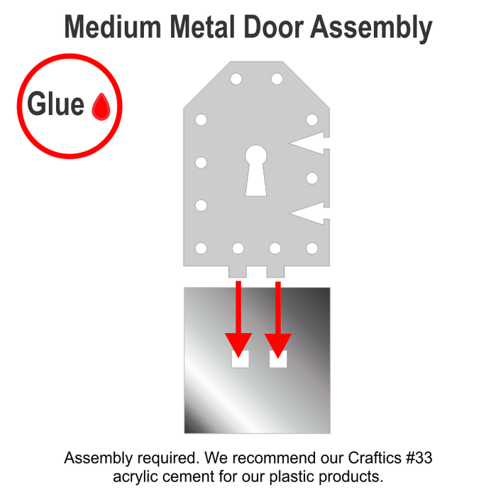 LITKO Metal Door Markers Compatible with Dungeons & Dragons & Pathfinder, Medium, Grey (4) - LITKO Game Accessories