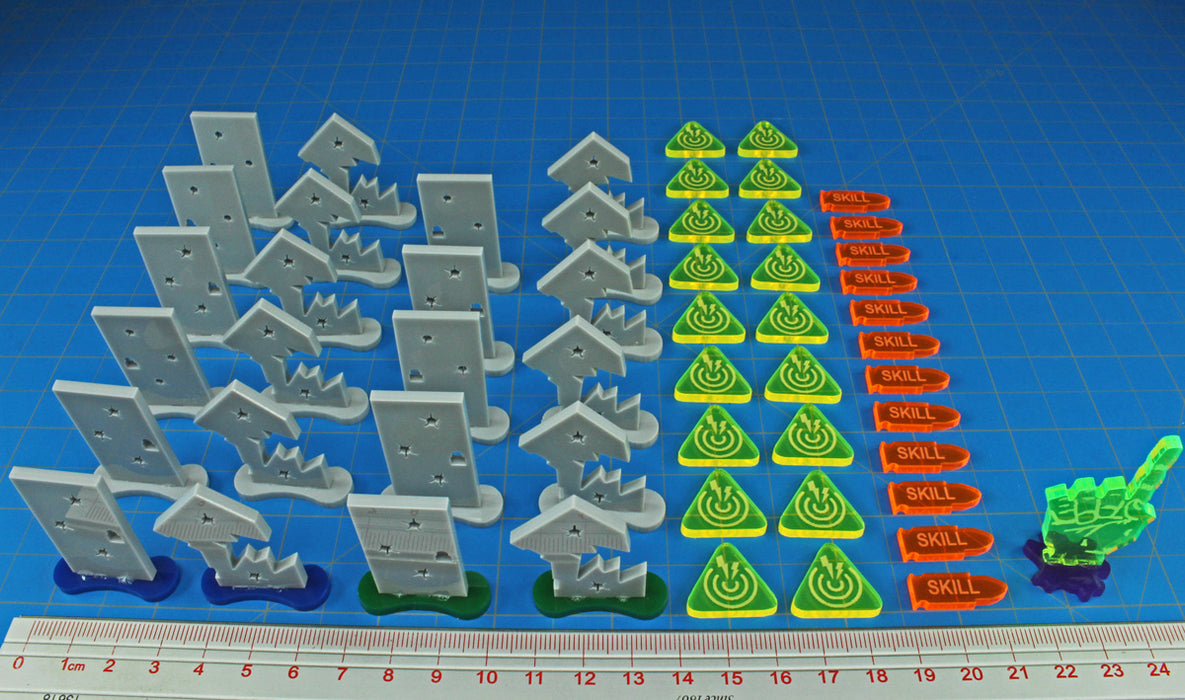 LITKO Upgrade Game Set compatible with Zombicide Base Game (55)-Tokens-LITKO Game Accessories