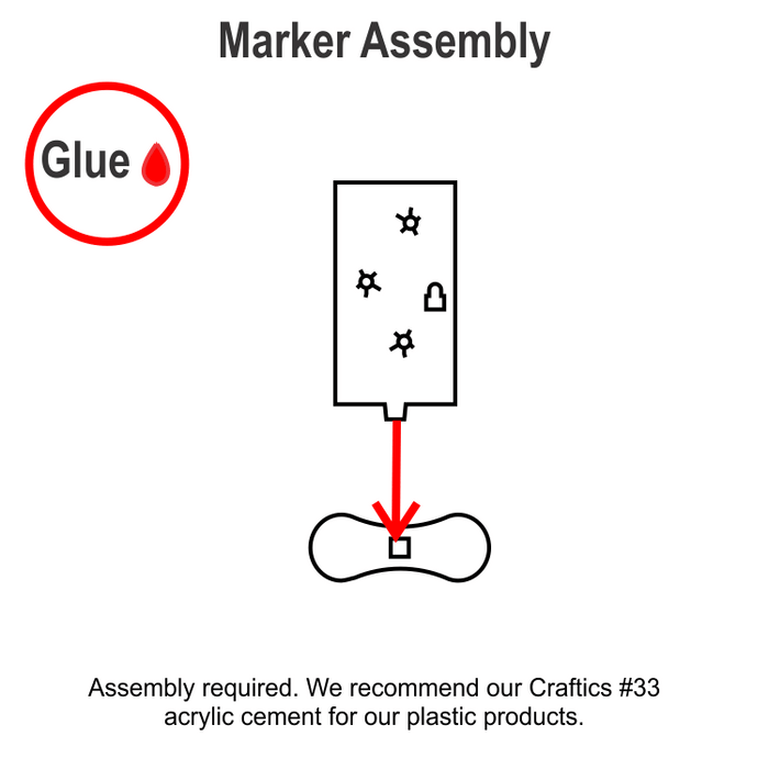 LIKTO Locked Door Markers, Grey (5) - LITKO Game Accessories
