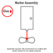 LITKO Prison Door Marker Set, Multi-Color (5) - LITKO Game Accessories
