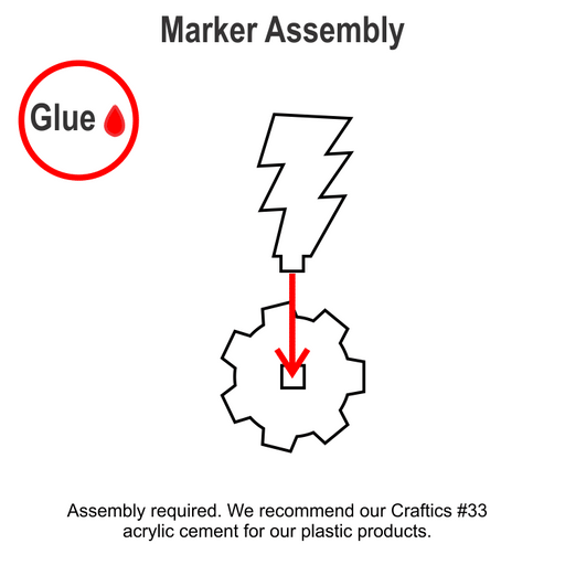 LITKO May Not Shoot Markers Compatible with Warhammer Fantasy Battle (5)-Tokens-LITKO Game Accessories