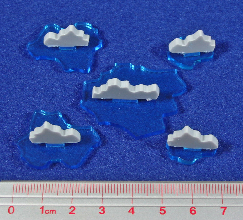 Naval Rocky Shoal Set (5)-Tokens-LITKO Game Accessories