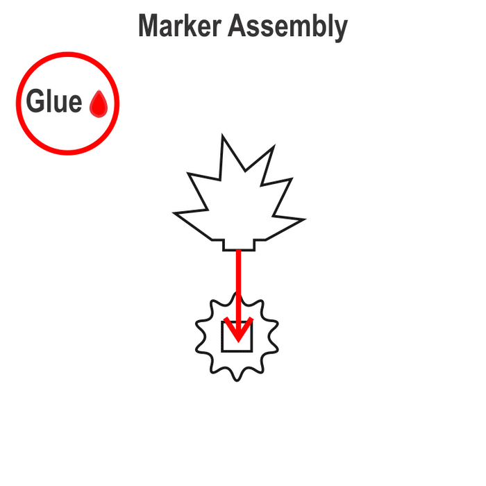LITKO Blast Markers, Micro, Transparent Yellow  & Fluorescent Amber (10) - LITKO Game Accessories