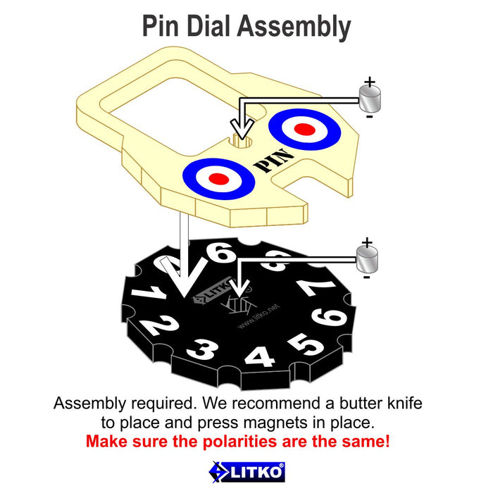 LITKO Premium Printed WWII British Army Pin Dials (2) - LITKO Game Accessories