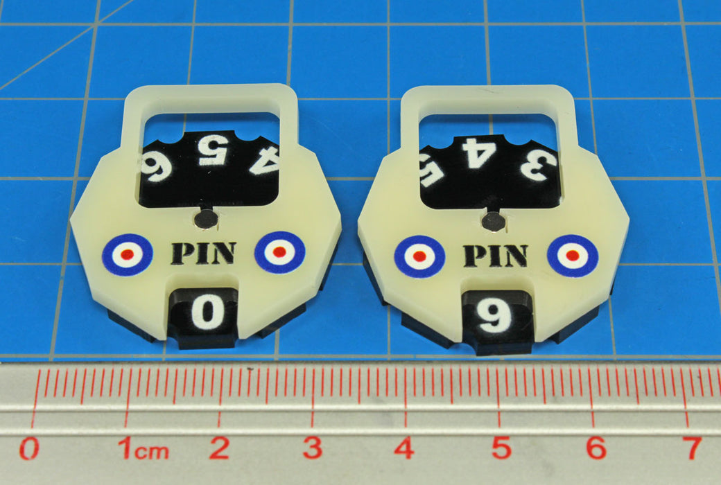 LITKO Premium Printed WWII British Army Pin Dials (2)-Status Dials-LITKO Game Accessories