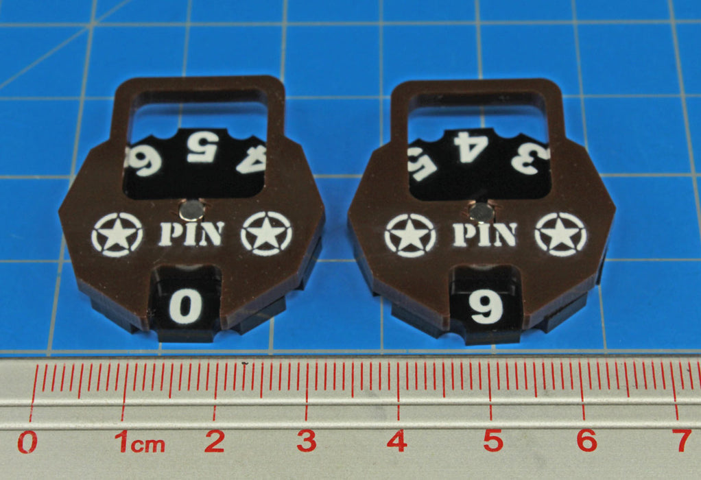 LITKO Premium Printed WWII American Army Pin Dials-Status Dials-LITKO Game Accessories