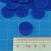 LITKO 18mm Circular Game Tokens, Blue (25)-Tokens-LITKO Game Accessories