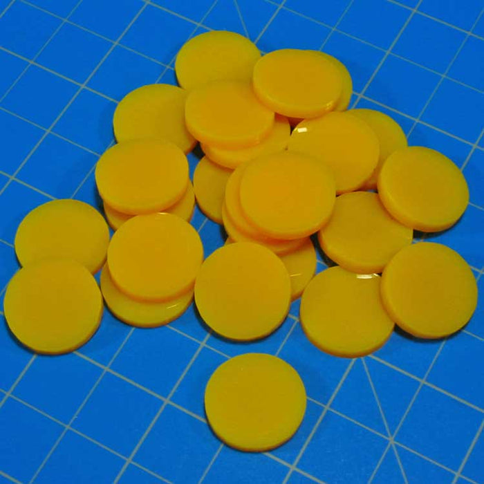 LITKO 18mm Circular Game Tokens, Gold (25)-Tokens-LITKO Game Accessories