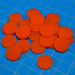 18mm Circular Game Tokens, Orange (25)-Tokens-LITKO Game Accessories