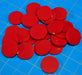 LITKO 18mm Circular Game Tokens, Red (25)-Tokens-LITKO Game Accessories