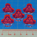 Space Fighter Energy Markers, Fluorescent Pink (5)-Tokens-LITKO Game Accessories