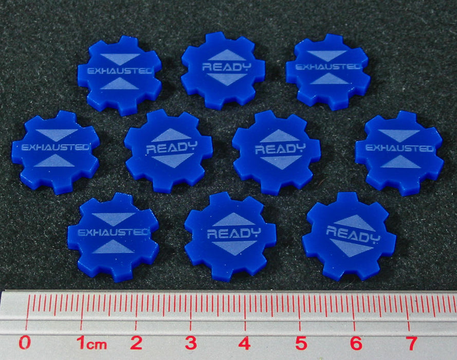 SW: Assault Ready Exhausted Tokens, Blue  (10) - LITKO Game Accessories
