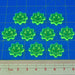 LITKO Squadron Command Tokens Compatible with Star Wars: Armada, Fluorescent Green (10)-Tokens-LITKO Game Accessories