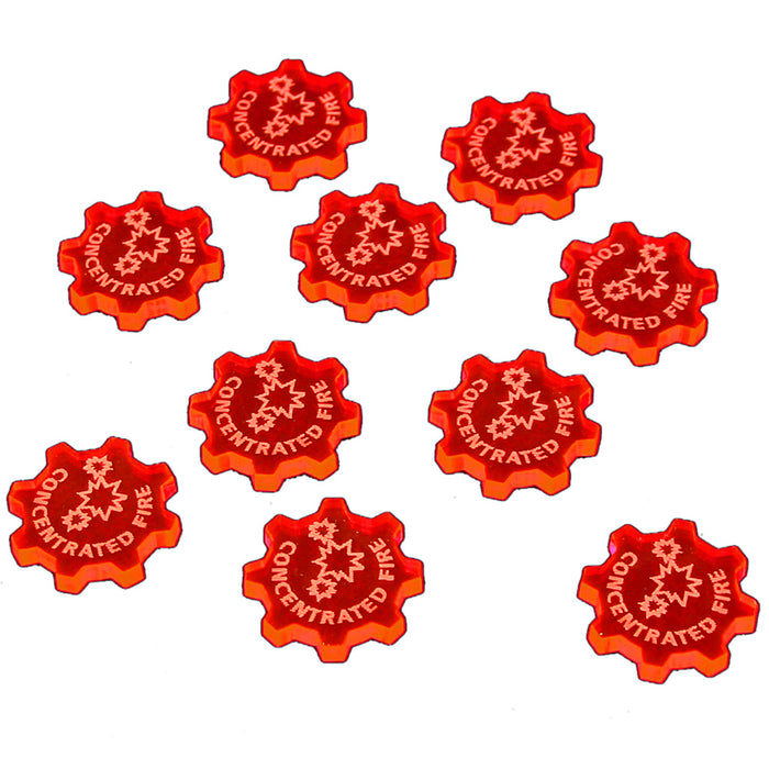 SW: Armada Concentrated Fire Command Tokens, Fluorescent Pink (10) - LITKO Game Accessories