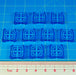 LITKO Objective Tokens Compatible with Star Wars: Armada, Fluorescent Blue (10)-Tokens-LITKO Game Accessories