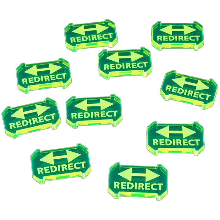 LITKO Redirect Defense Tokens Compatible with Star Wars: Armada, Fluorescent Green (10)-Tokens-LITKO Game Accessories