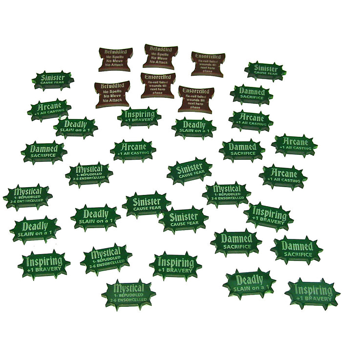 LITKO Mysterious Terrain Token Set Compatible with AoS: 1st Edition, Multi-Colored (36)-Tokens-LITKO Game Accessories