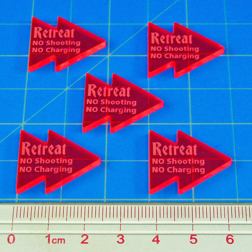 LITKO Retreat Tokens Compatible with Warhammer: Age of Sigmar: 1st Edition (5)-Tokens-LITKO Game Accessories