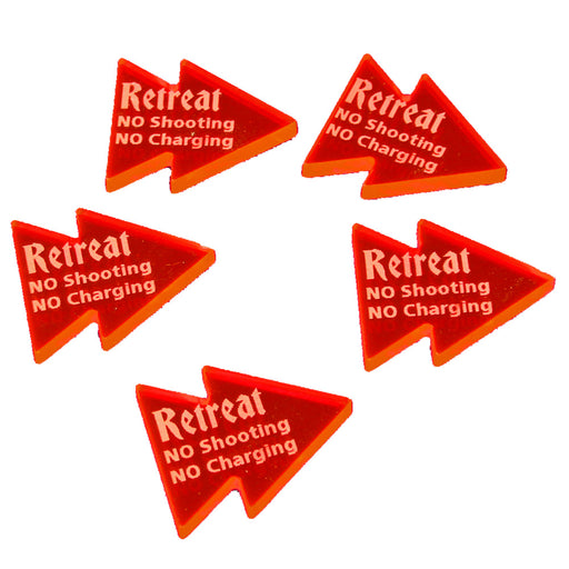 LITKO Retreat Tokens Compatible with Warhammer: Age of Sigmar: 1st Edition (5)-Tokens-LITKO Game Accessories