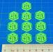 Plus One Tokens, Fluorescent Green (10)-Tokens-LITKO Game Accessories