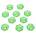 Plus One Tokens, Fluorescent Green (10)-Tokens-LITKO Game Accessories