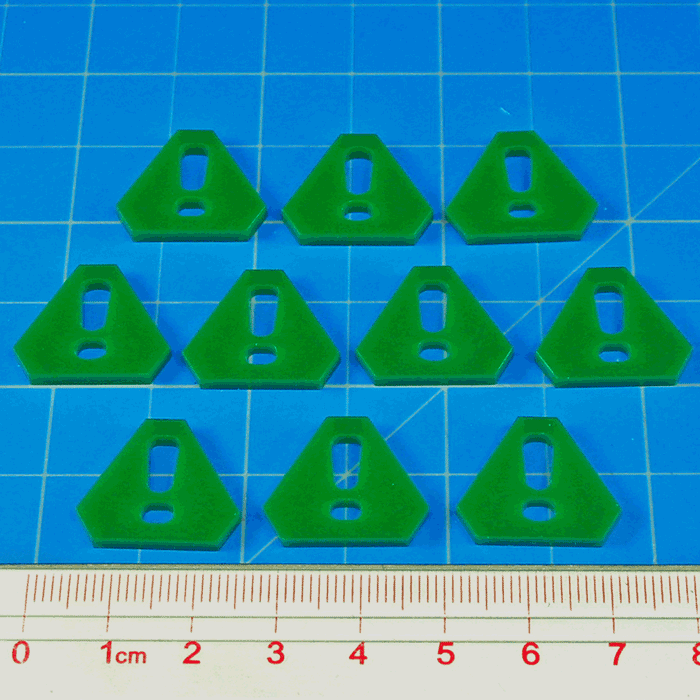 Ready Action Tokens, Green (10) - LITKO Game Accessories