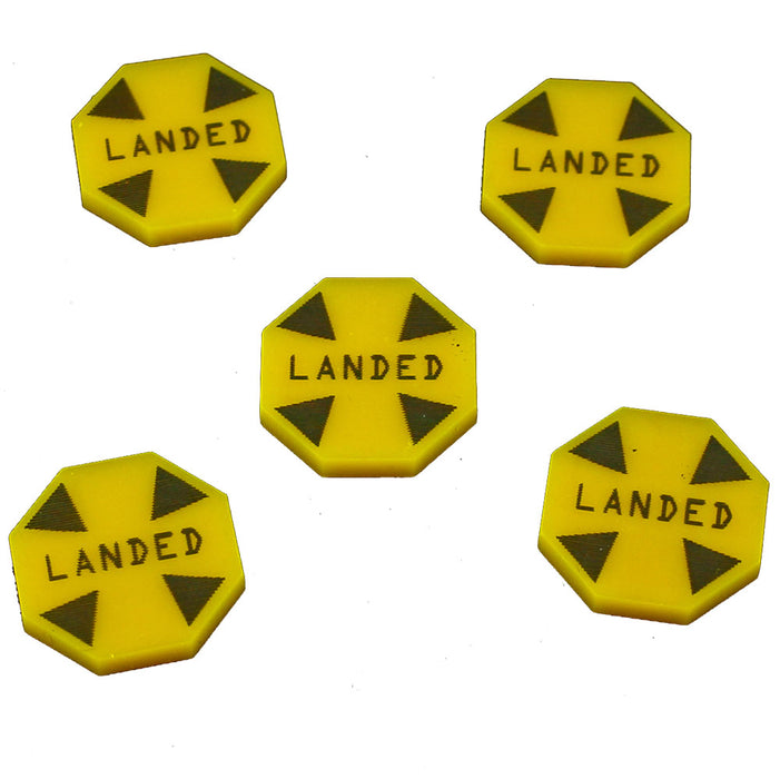 Landed Tokens, Gold (5) - LITKO Game Accessories