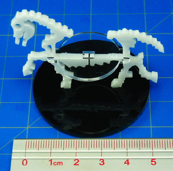 LITKO Skeletal Steed Character Mount with 50mm Circular Base, White-Character Mount-LITKO Game Accessories