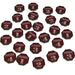 Pinned Token Set, Numbers 1-4, Translucent Red (25)-Tokens-LITKO Game Accessories