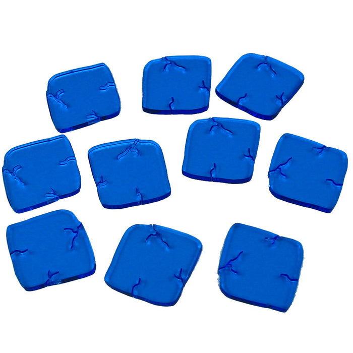Dungeon Floor Ice Tiles, Fluorescent Blue (10)-Tokens-LITKO Game Accessories